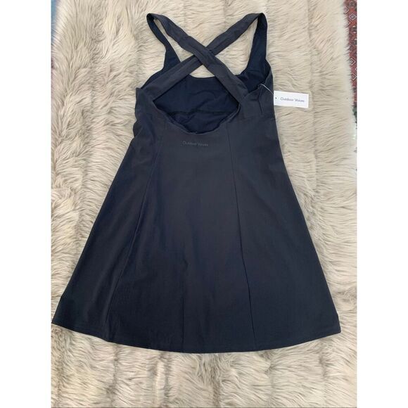 Outdoor Voices Cross Back Black Dress Small - Picture 3 of 8